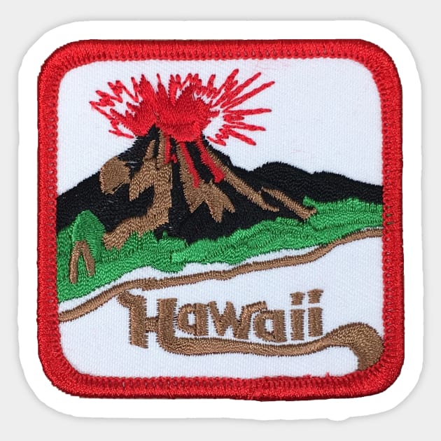 Hawaii Volcano Patch Sticker by HaleiwaNorthShoreSign